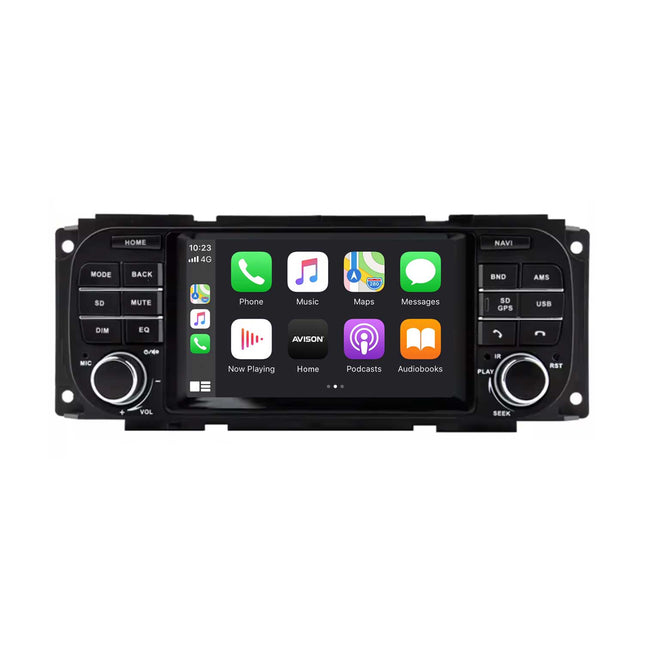 Navigation för Jeep Grand Cherokee 2002-2006 | CarPlay | Android Auto | WIFI | Bluetooth | QLED