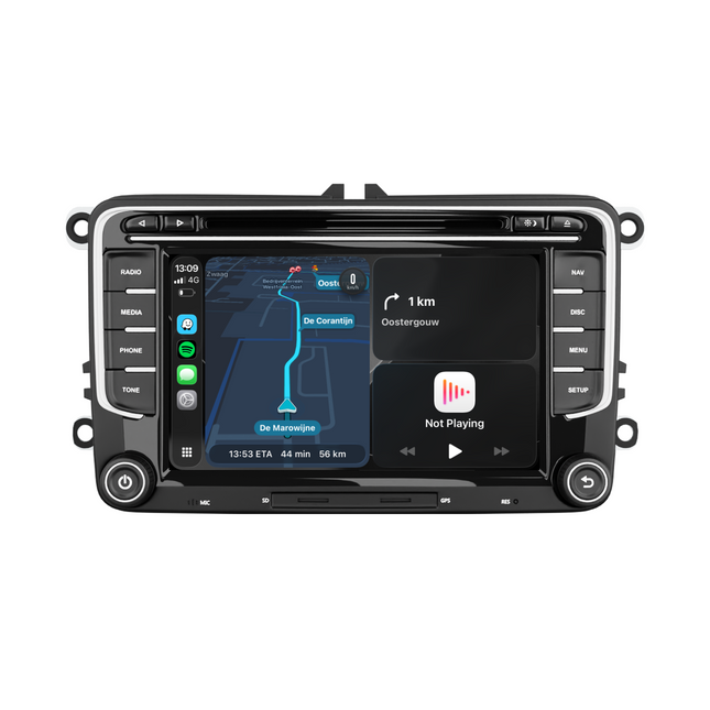 Navigation för VW Seat & Skoda 7" | Carplay | Android | WIFI | DAB+ | 128GB