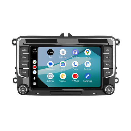 CarPlay & Android Navigation för VW Seat & Skoda 7" | 64 GB | DAB | 8 CORE