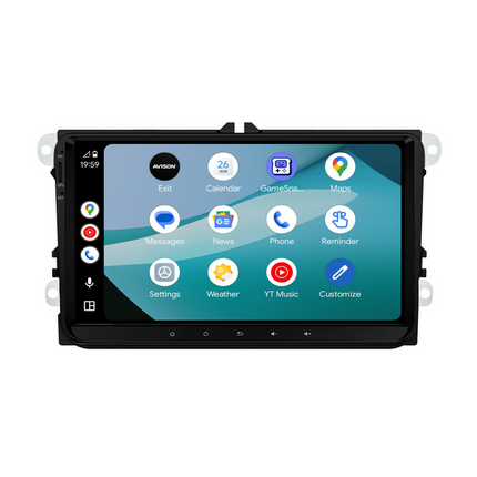 Navigation för VW Seat & Skoda | Carplay Wireless | Android Auto | DAB+ | Android | 64 GB