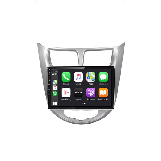 Navigation för Hyundai Accent 2010-2017 | CarPlay | Android Auto | WIFI | Bluetooth | QLED | XR4