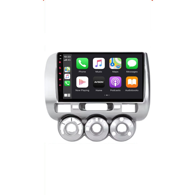 Navigation för Honda Fit Jazz Stad 2002-2007 | CarPlay | Android Auto | WIFI | Bluetooth | QLED | XR4