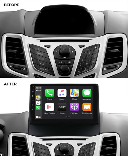 Navigation för Ford Fiesta 2009-2014 | CarPlay | Android Auto | WIFI | Bluetooth | QLED | XR4