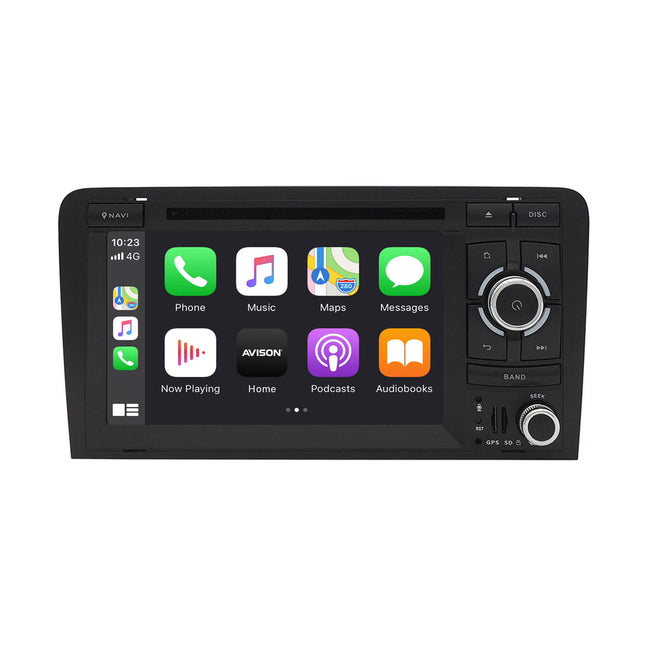 Navigation för Audi A3 | Carplay | Android | DAB | Bluetooth | WIFI | 64 GB | DVD