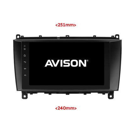 Navigation för Mercedes CLK 2003-2009 | Carplay | Android | DAB+ | Bluetooth | WIFI