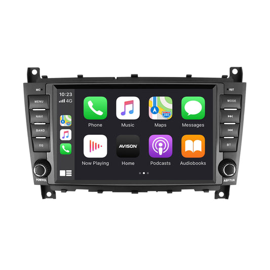Navigation för Mercedes W203 W209 CLS CLK | Carplay | Android | DAB | Bluetooth