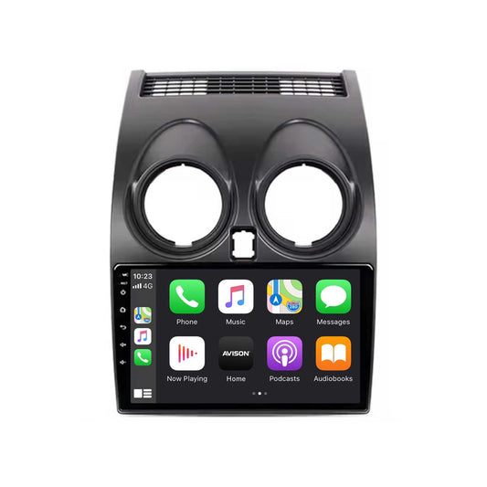 Navigation för Nissan Qashqai J10 | Carplay | Android | DAB+ | Bluetooth | WIFI | XR4