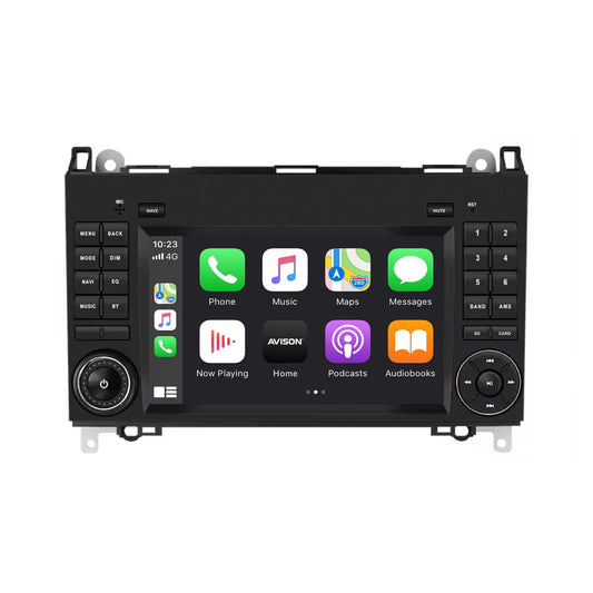 Navigation för Mercedes 7" | Carplay | Android Auto | DAB+ | Bluetooth