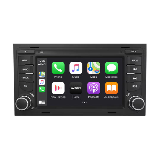 Navigation för Audi A4 | CarPlay | Android Auto | DAB+ | Bluetooth | WIFI