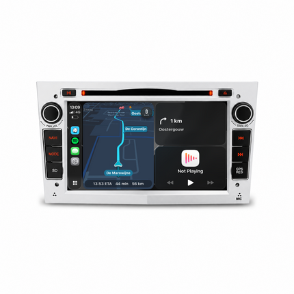 Navigation för Opel Silver 7" | Carplay | Android | DAB+ | Bluetooth | WIFI | CD