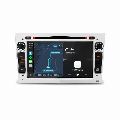 Navigation för Opel Silver 7" | Carplay | Android | DAB+ | Bluetooth | WIFI | CD