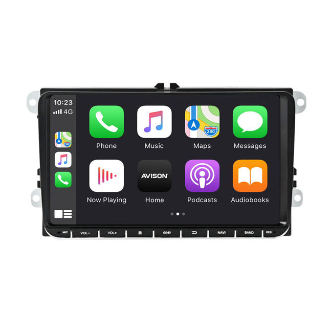 Navigation för VW Seat & Skoda 9" | Carplay Wireless | Android Auto | DAB+ | Android | 64 GB