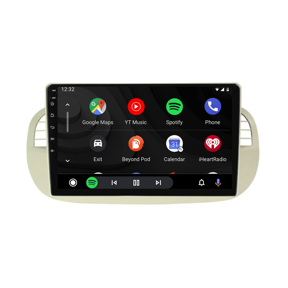 Navigation för Fiat 500 | Full Touch | Carplay | Android | DAB | Bluetooth | Vit | XR4