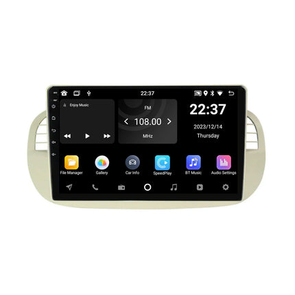 Navigation för Fiat 500 | Full Touch | Carplay | Android | DAB | Bluetooth | Vit | XR4