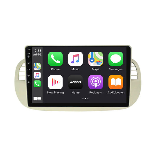Navigation för Fiat 500 | Full Touch | Carplay | Android | DAB | Bluetooth | Vit | XR4