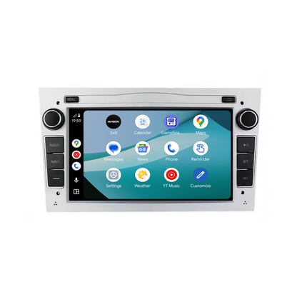 Navigation för Opel Silver 7" | Carplay | Android | DAB+ | Bluetooth | 32GB