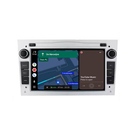 Navigation för Opel Silver 7" | Carplay | Android | DAB+ | Bluetooth | 32GB