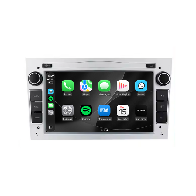 Navigation för Opel Silver 7" | Carplay | Android | DAB+ | Bluetooth | 32GB