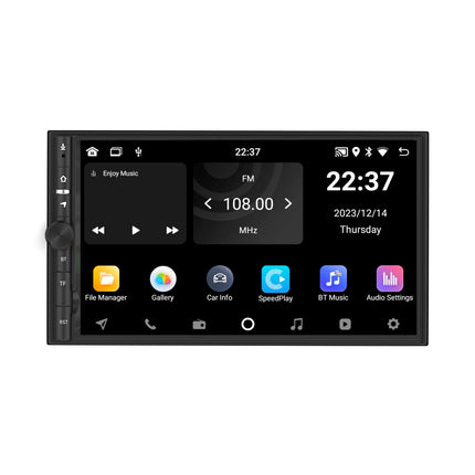 Universal 2 DIN navigering med knappar 7" | Carplay | Android | DAB+ | WIFI | 32GB