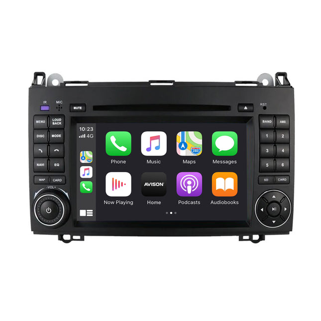 Navigation för Mercedes 7" | Carplay | Android | DAB | Bluetooth | 64GB