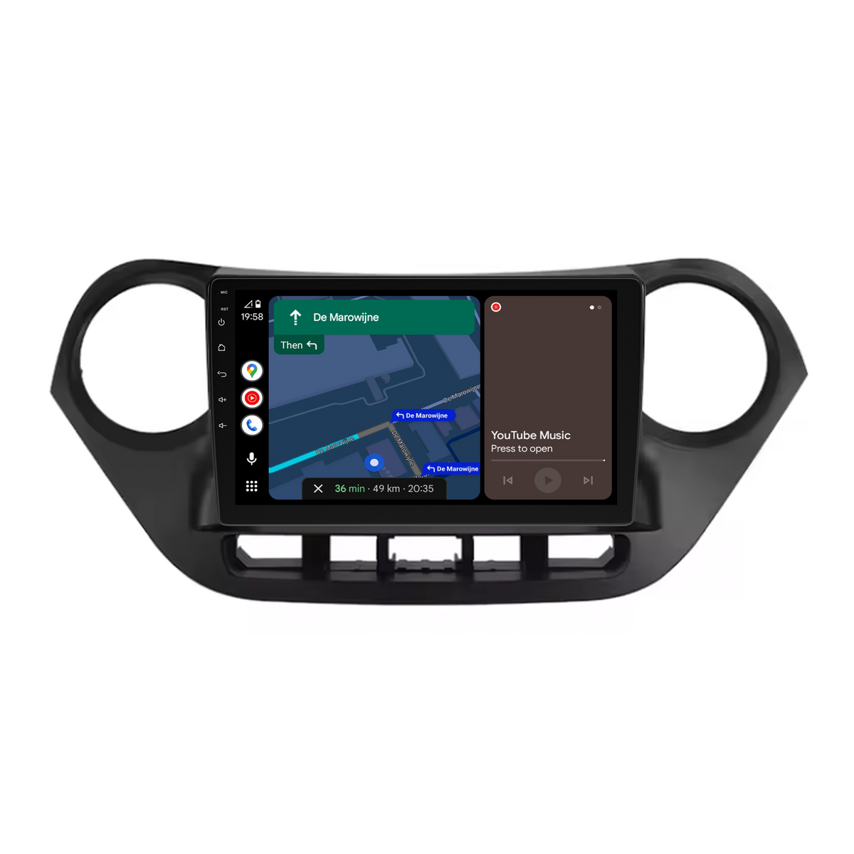 Navigation för Hyundai I10 2014-2017 | CarPlay | Android Auto | WIFI | Bluetooth | QLED | XR6