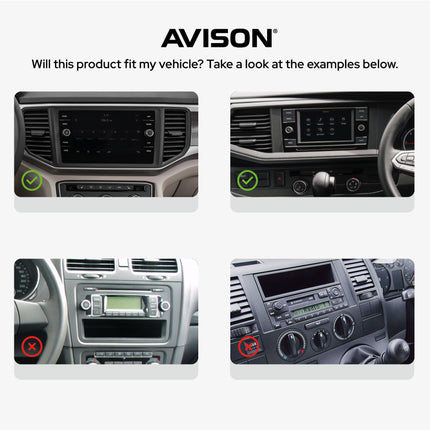 Navigation för Volkswagen MQB 9" med rattar | Carplay | Android Auto | Bluetooth | DAB