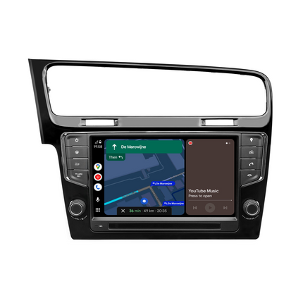 Navigationssystem för VW Golf 7 | CarPlay | Android | DAB+ | Bluetooth | Svart