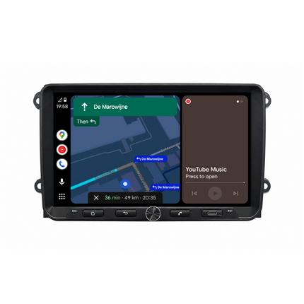 9" QLED bilstereo med navigation för VW, Seat & Skoda - Trådlös CarPlay & Android Auto - AVN-R599