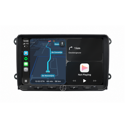9" QLED bilstereo med navigation för VW, Seat & Skoda - Trådlös CarPlay & Android Auto - AVN-R599