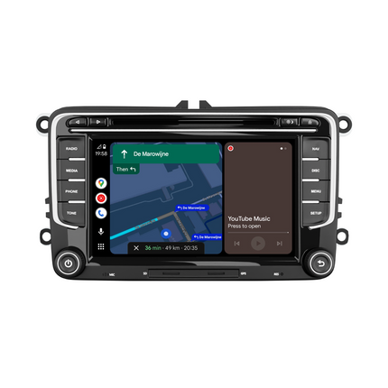 Navigation för VW Seat & Skoda 7" | Carplay Wireless | Android Auto | DAB+ | 64 GB
