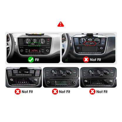 Navigation för Volkswagen UP 2017-2023 | CarPlay | Android Auto | WIFI | Bluetooth | QLED | XR4