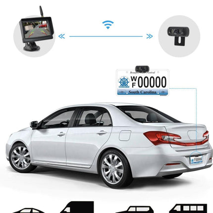 Trådlös backkamerasats | Bil | Husvagn | Lastbil | SUV | Universal | 20M
