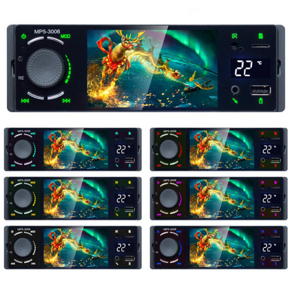 Universal 1 din bilstereo med 4 "skärm | Bluetooth | FM | aux | kamera